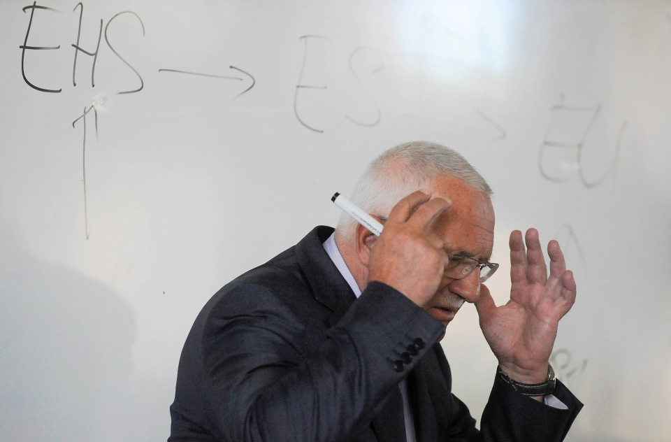 CZECH PRESIDENT VACLAV KLAUS